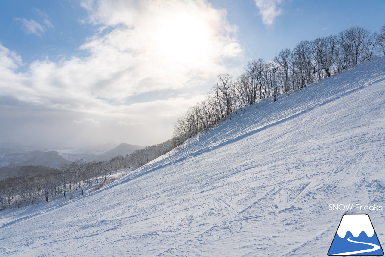 かもい岳国際スキー場｜ふわっふわのパウダースノーと綺麗な青空。やっと北海道らしい冬の景色が帰ってきた！